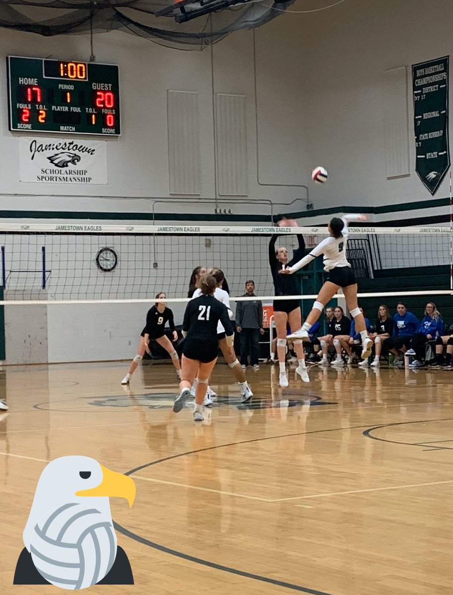 AnnaThomas757's tweet photo. When Eagles take FLIGHT- Let’s goooooo ladies!!! @jhsvolleyball #soartoscore @JHSAthletics @JHSPrin_WJCC https://t.co/GXxkAKUBJl