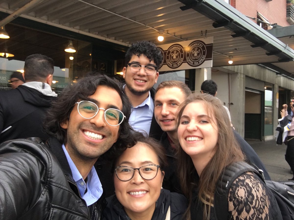 eotles's tweet image. Michiganders getting roasted in Seattle #informs2019 ⁦@UMIOE⁩