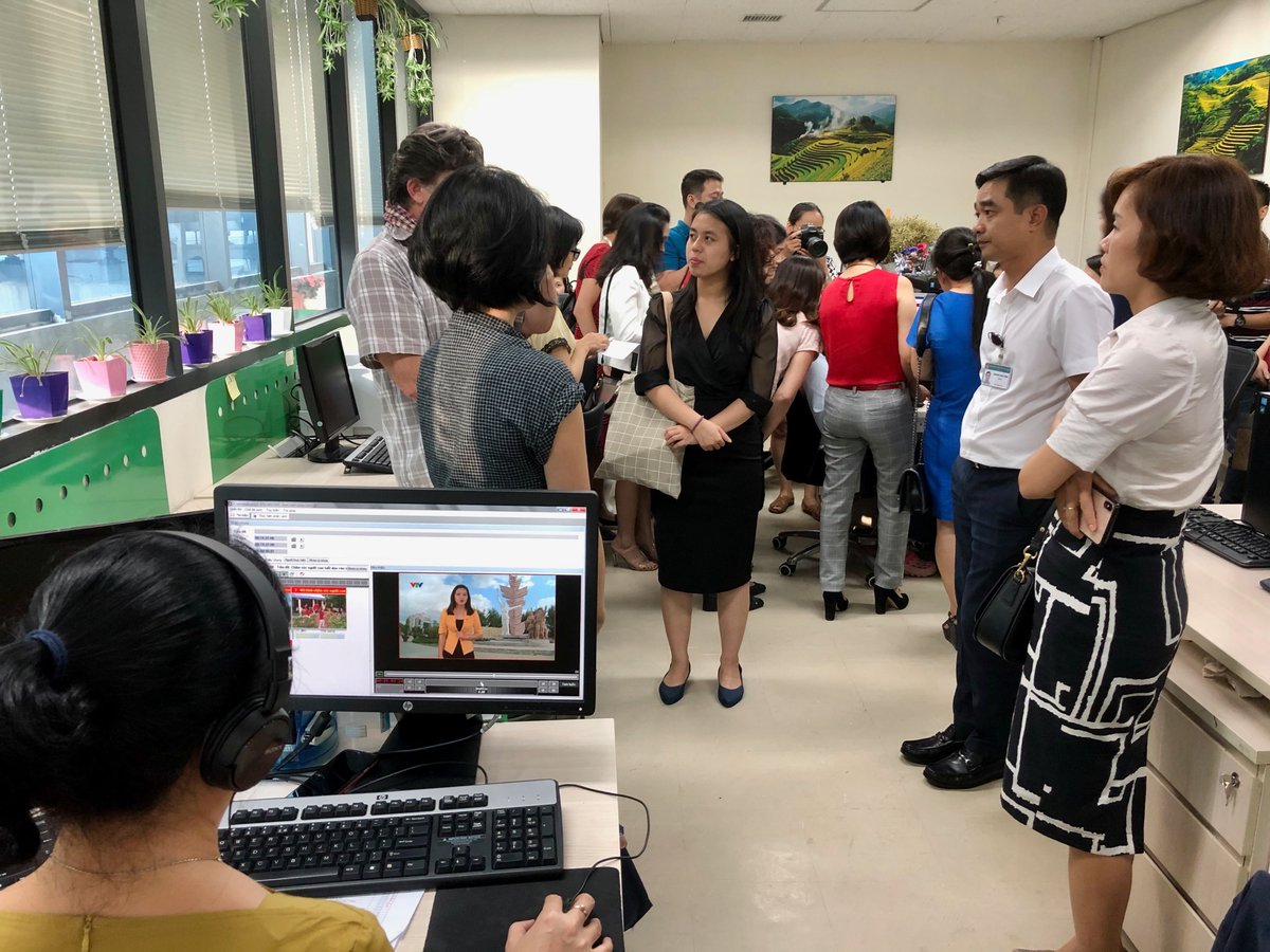 izuberi's tweet photo. We had a fantastic visit to #Vietnam #Television learning about their #workflow and observing #analog & #digital #storage, #digitization, #preservation #process and #accessibility related issues! 😀
#SOIMA2019 #NAVTraining #FieldProject #AVArchives #WDAVH #avpres #digipres #VTV https://t.co/n9lg1PqhMv
