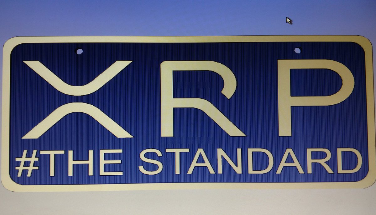 RebelXrp's tweet photo. #XRP #thestandard 
Going to be hand casting some thick aluminum vanity plates. Anybody that wants one $50. This is a CAD preview.  
Note picture of UofE plates is just an example for viewing to give you an idea what it will look like. https://t.co/YGxKDhgU5c