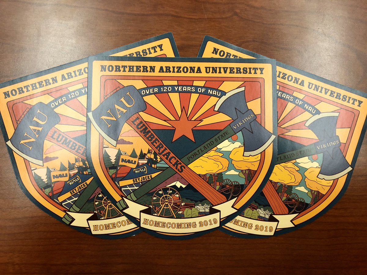 It’s been a fun year long project but I have to say this week’s specialty <a href="/NAU/">NAU</a> Homecoming stickers are my favorite by far🔥 <a href="/NAUAthletics/">NAU Athletics</a> #NAUHomecoming