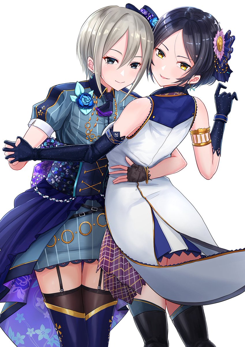 速水奏 ,塩見周子 「奏周子!奏、周子と奏、文香どちらもいいですね～

#速水奏 
#塩見周子 」|ニ～将軍～ニ新刊原稿中のイラスト