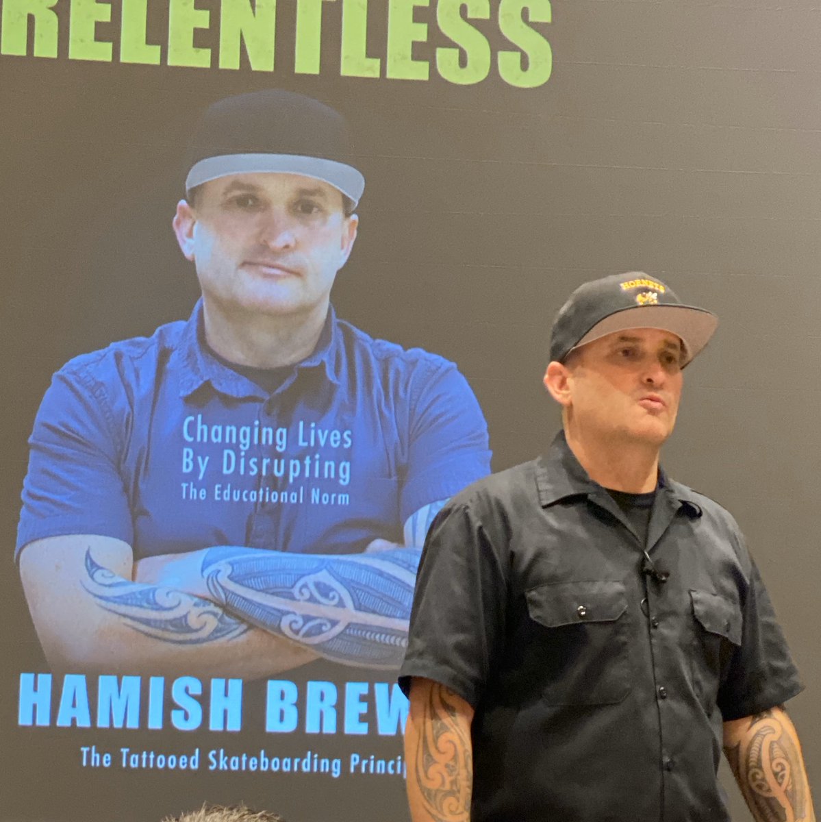 TeachPattyG28's tweet photo. Marvelous way to start a Monday. Hamish Brewer! Relentless https://t.co/obbrDLxqv2