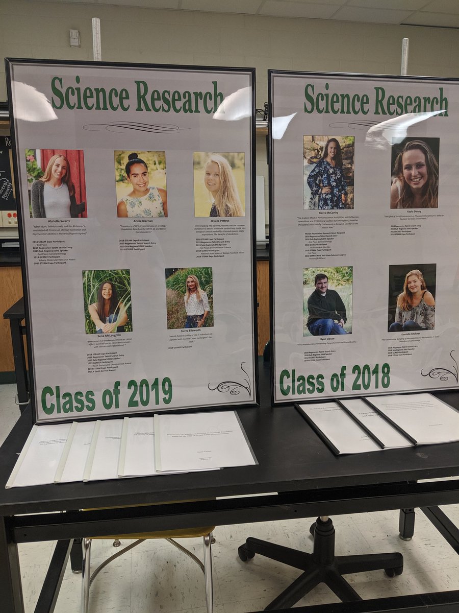 VartuliSci's tweet photo. Science Research Open House tonight.
Thanks to the parents for your continued support. The students did a great job presenting. Also "unveiled" the Science Research Alumni Distinction posters. Now to figure out where to hang them...#HFTigerPride #HFSciRea #HFScience https://t.co/qiCpVL5Euh