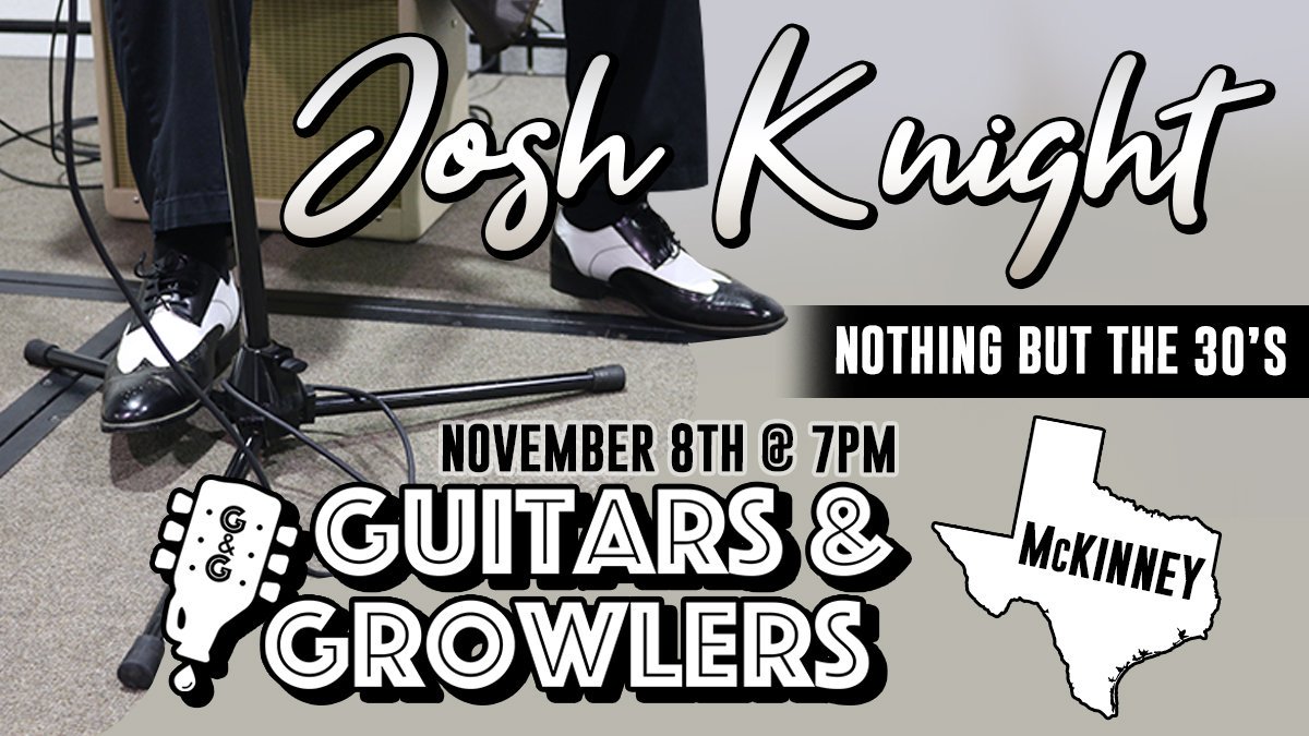 JoshKnightBand's tweet image. Hey y'all - I'm performing with my acoustic again @guitarsgrowlers in McKinney Texas - - Come check me out as I perform songs from my new delta blues album: SESSIONS AT THE GUNTER HOTEL

#GuitarsandGrowlersMcKinney #DeltaBlues #GunterHotel #SanAntonio @thedeltablues