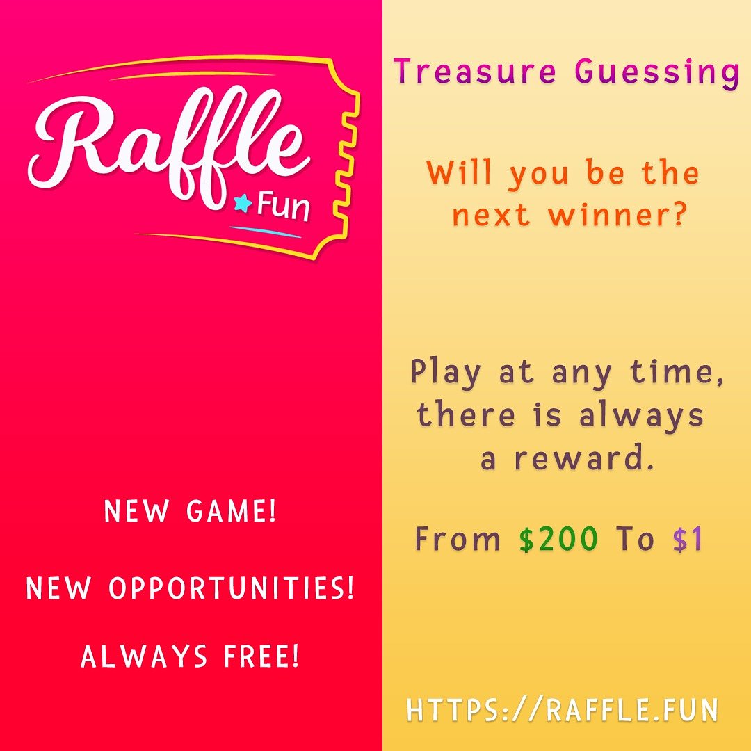 RaffleFun's tweet image. Raffle Fun is here with a new game, new prizes to win and more opportunities to play.
This is your chance!
You can win up to $200, what are you waiting for?
But wait, I haven&apos;t tell you the best part yet, it is Free