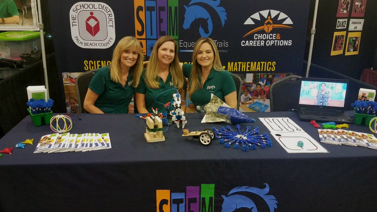 Representing Equestrian Trails Elementary with STEM at the Showcase of Schools! @SDPBCChoiceCTE @PBCSTEM