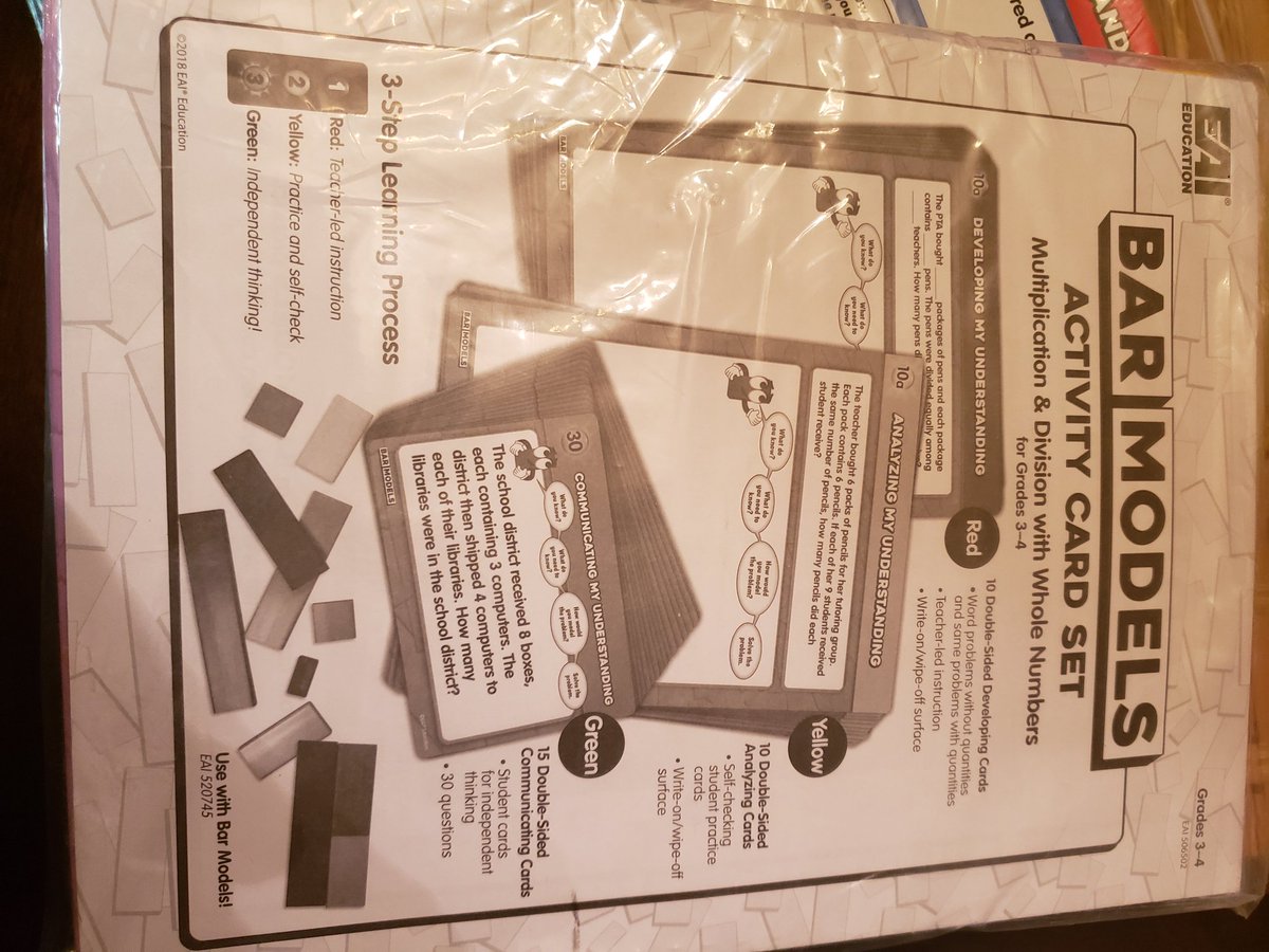 KennedzKubz's tweet image. I won some Multiplication/Division Bar Models @ today&apos;s Math Conference.
#classroomresource
#fshetogetherwecan