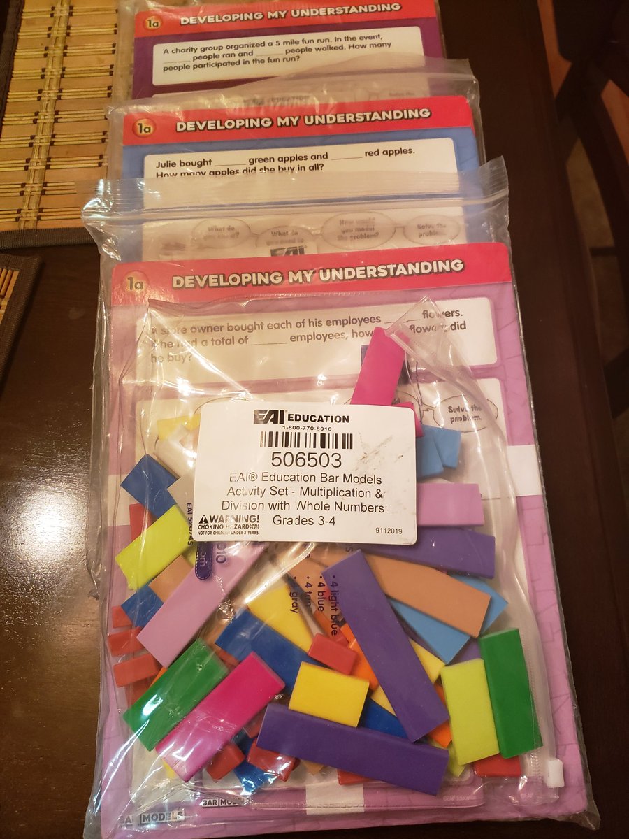 KennedzKubz's tweet image. I won some Multiplication/Division Bar Models @ today&apos;s Math Conference.
#classroomresource
#fshetogetherwecan