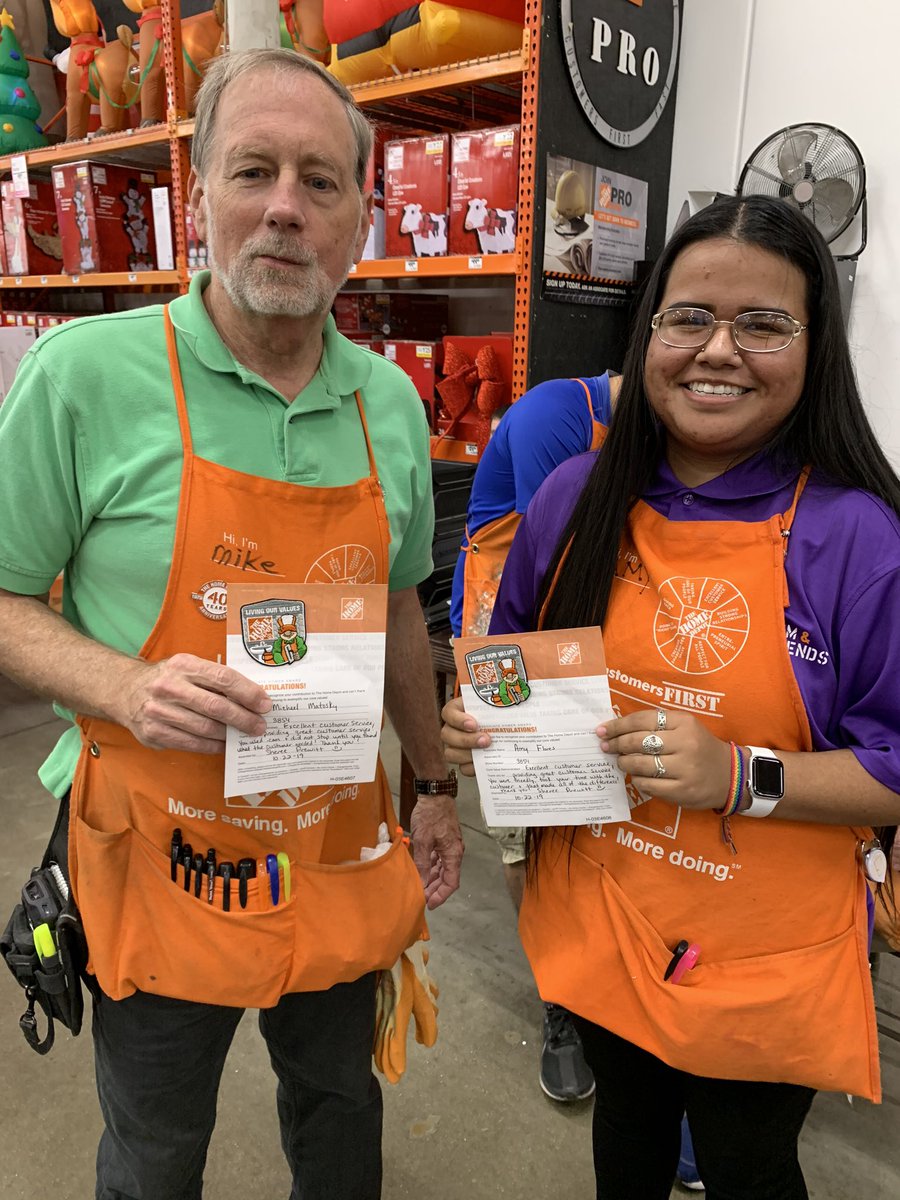 Here are two Cutomer Service all stars getting Homers for outstanding service - Michael and Amy