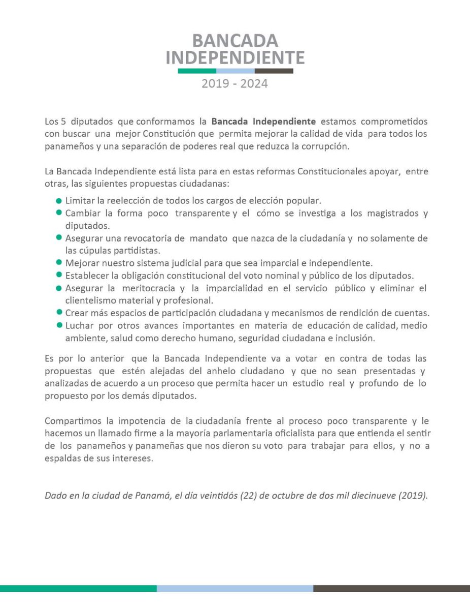 ¡No vamos a votar de espaldas a la ciudadanía!