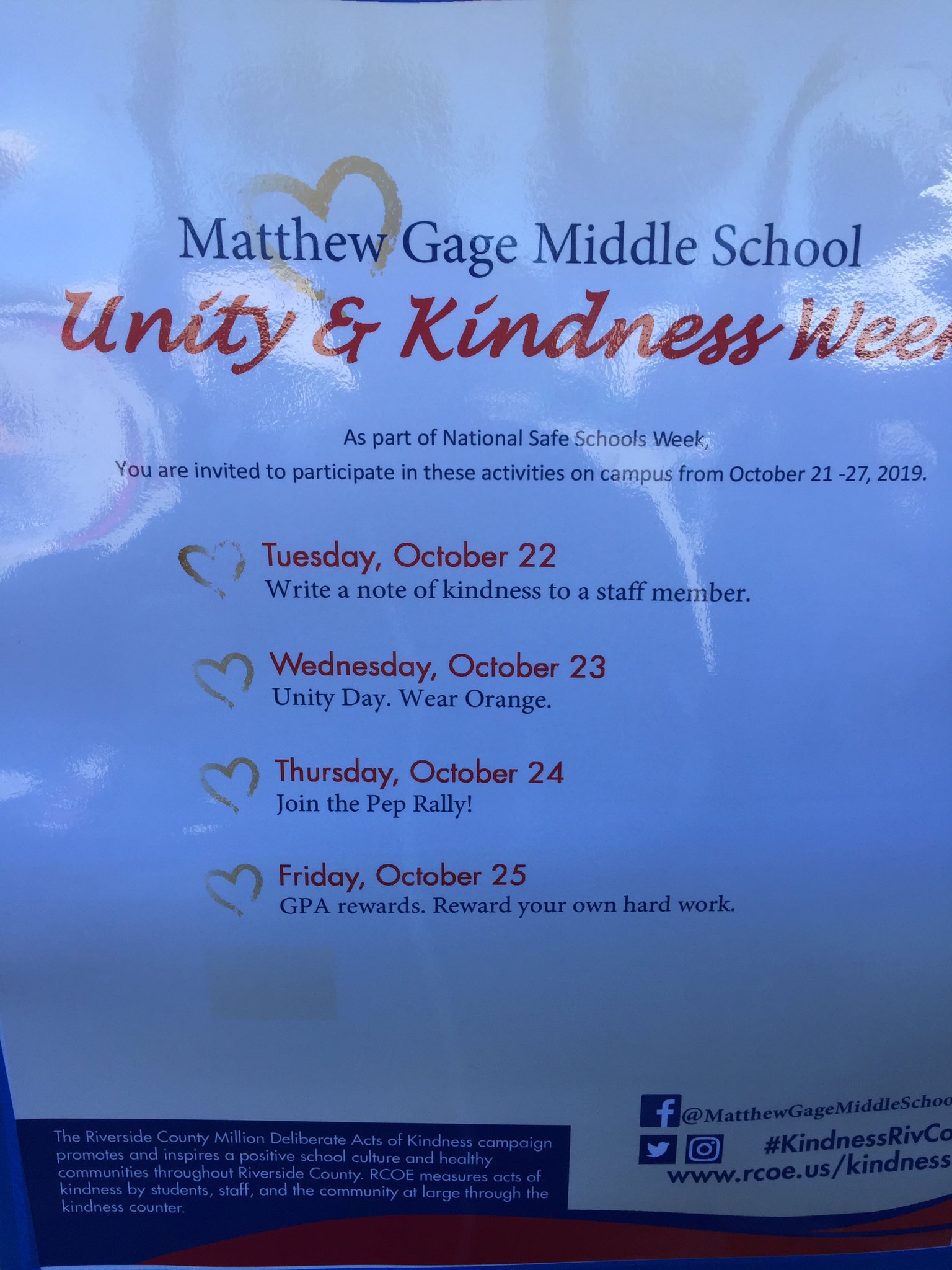 Twitter पर Matthew Gage Matthew Gage Middle School Is Celebrating Unity And Kindness Week Today S Lunch Time Activity Involved Students Writing Over 150 Notes Of Kindness To Staff Members At Matthew Gage