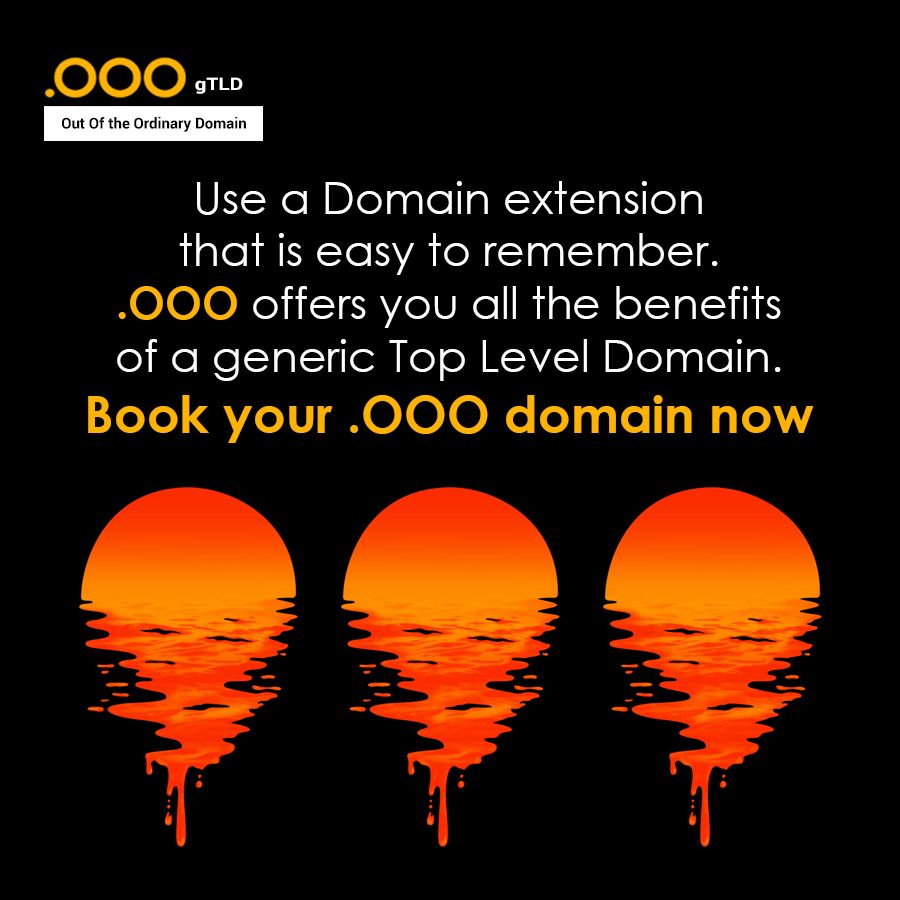 DotTripleO's tweet photo. .OOO is an easy to remember, easy to type extension and comes with big benefits of SEO. Register your choice domain name at https://t.co/Vgpj5fb8A4
#dottripleo #domains #domainnames https://t.co/8v4LdBXL1U
