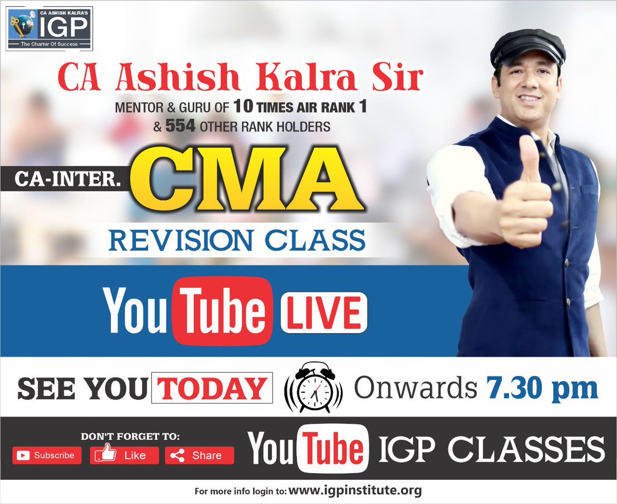 igpclasses's tweet photo. #Revision_Classes π
Full Night #LIVE class with #CA_JITIN_TYAGI Sir and 11,500+ Students π
Stream LIVE with #CA_ASHISH_KALRA Sir for #CMA #CA_Inter Revision
https://t.co/GPNzR3RVrj
#CAexams #CAstudy #CAexamTips #CAstudents #FutureCA #ICAIofficial #CS #IGP #igpclassesca #ICAI https://t.co/PwwiUorSpV