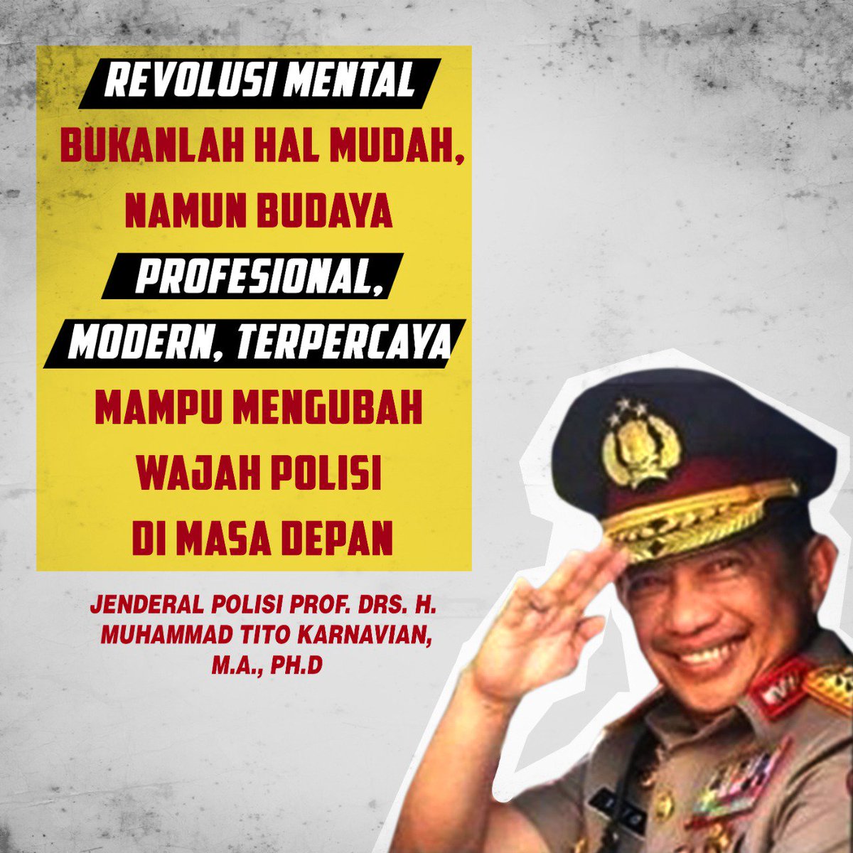BarriPutera's tweet photo. Memang susah menjadikan semua lbh baik,namun bapak mampu jadikan Polri institusi terdepan.
 #PakTito https://t.co/Q8nTzT4rOs