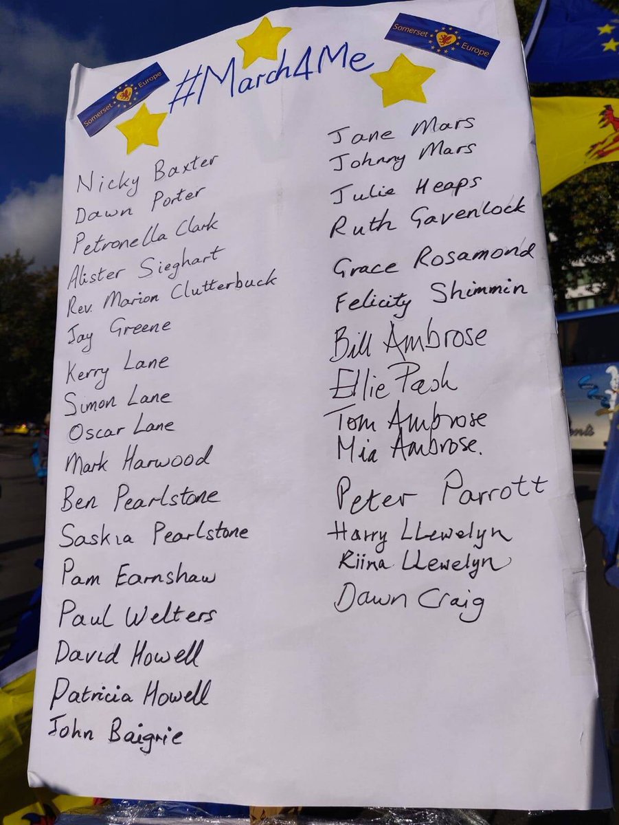 Somerset4Europe's tweet photo. Those who asked us: #march4me at the #PeoplesVoteMarch last Saturday. We were proud to. #StopBrexit #ProplesVote https://t.co/F2vVCqp2yb