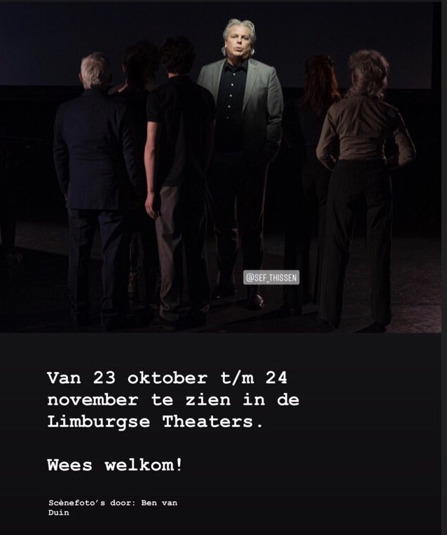sefthissenmusic's tweet photo. Vanavond try-out en morgen première!
Oftewel er komt nu een einde aan een prachtige #repetitieperiode met fijne collega’s en een geweldige regiseur. 

@TgMaastricht 
#DeLaatsteGetuigen
@DeDomijnen @limburg #75jaarvrijheid @MichelSluysmans https://t.co/yRyIISm3mg