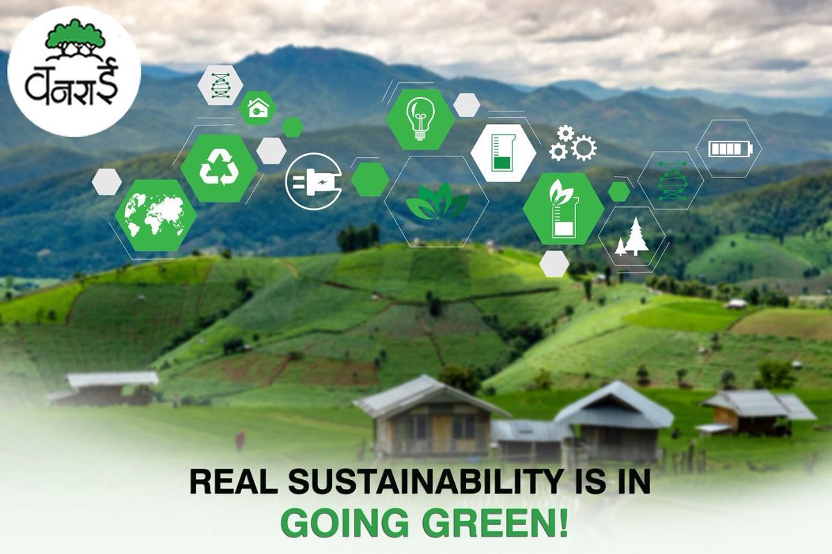 Vanarai_Pune's tweet photo. Make ‘Going Green’ your way of life.
Be it. Act it. Believe it. Think about it. And Practice it.
That’s the only way to a hale and hearty Mother Earth!
#vanarai #greenrevolutionagain #saynotounhealthyways https://t.co/GW3disFKX8
