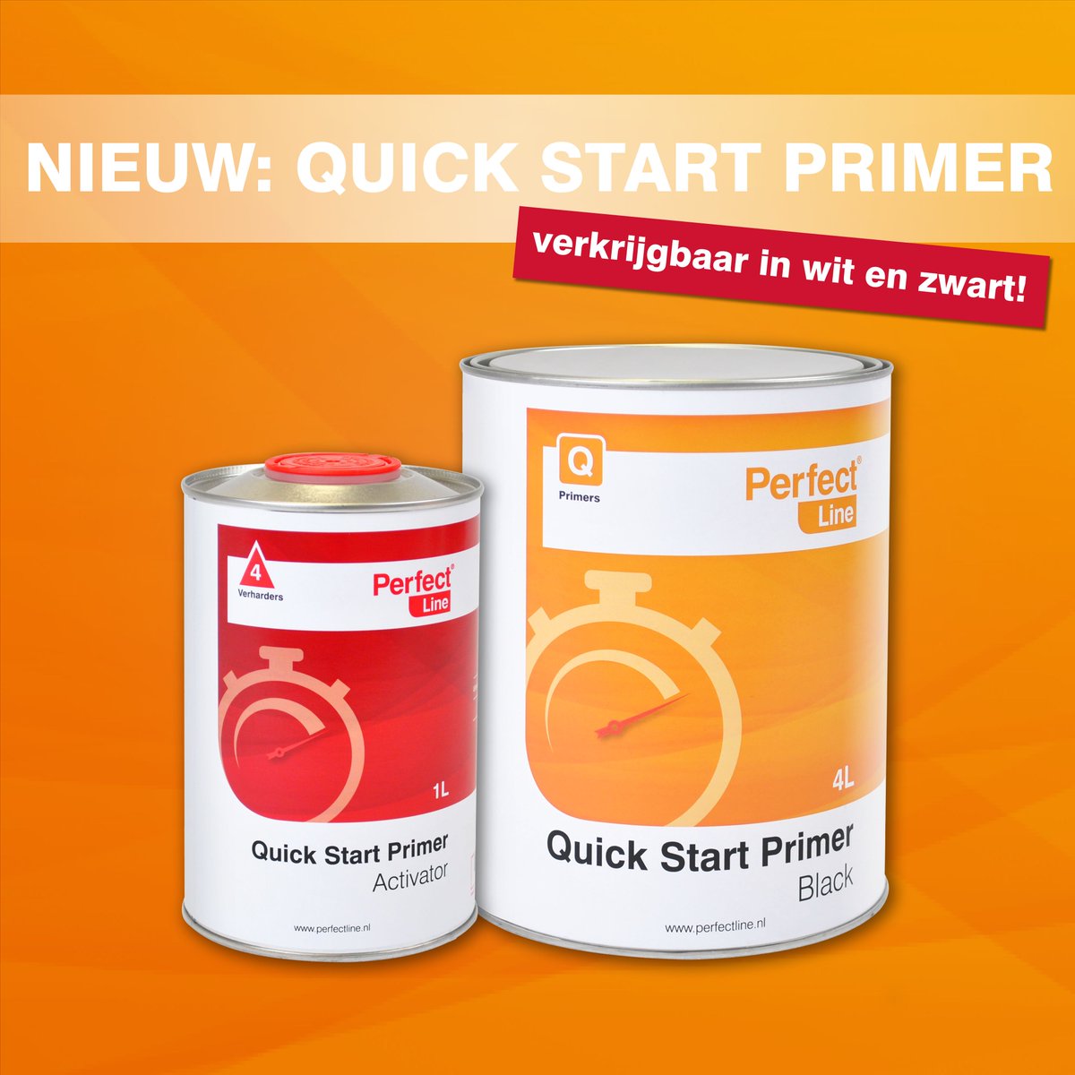 NIEUW in ons assortiment: Perfect Line Quick Start Primer. Deze luchtdrogende primer heeft een vernieuwde formule en werkt uitstekend bij snelle reparaties zonder geforceerd drogen. Vanaf nu bij ons verkrijgbaar in een witte én zwarte variant! bit.ly/32wGpfX