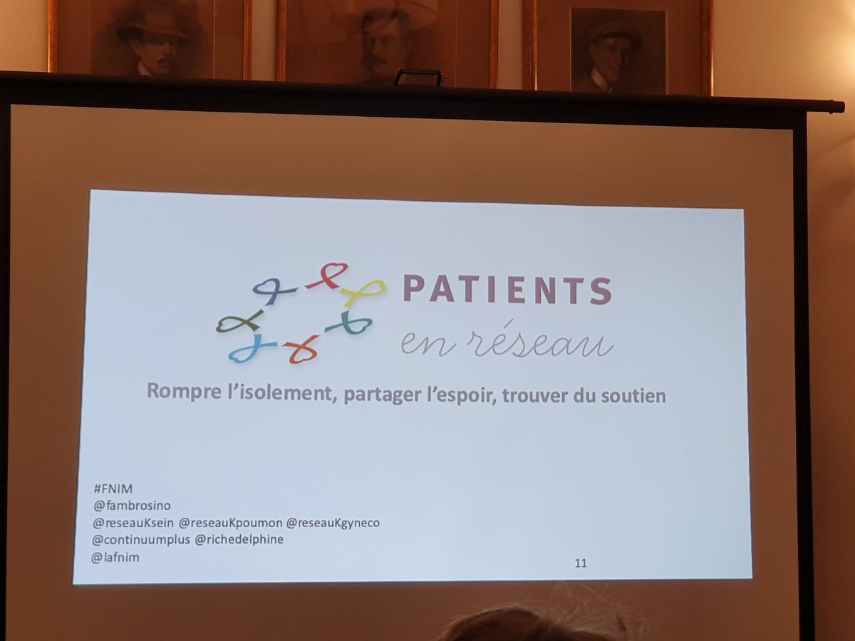 hcsmeufr's tweet photo. #fnim Patients en réseau : rompre l'isolement, partager l'espoir, trouver du soutien https://t.co/PBtwi1wlVV