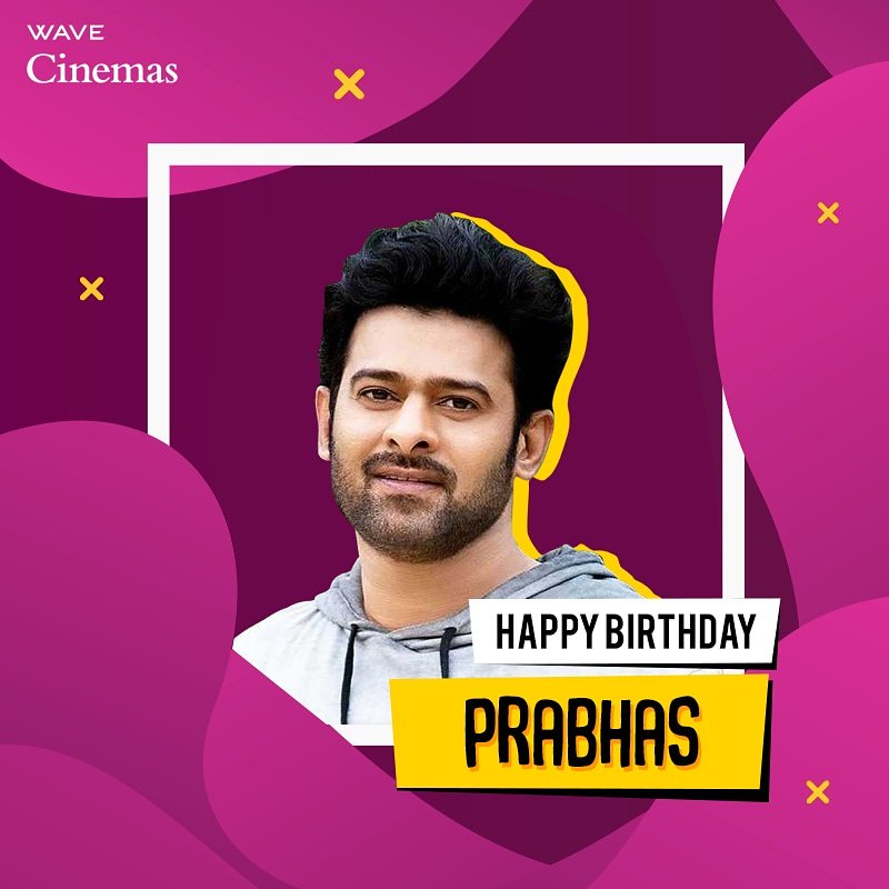 Wave_Cinemas's tweet photo. With his unparalleled acting skills and 
charismatic persona, he has won a billion hearts in the film industry! Wishing the #Baahubali in reel and real, a very #HappyBirthday!
#WaveCinemas @PrabhasRaju #HappyBirthdayPrabhas #Prabhas https://t.co/dt1wZGLRHW