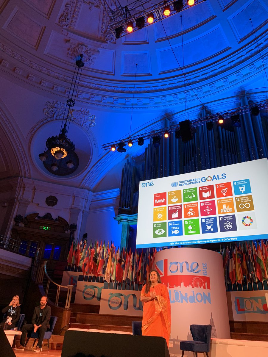 Starting off day 2 with the UN Secretary-General's Envoy on Youth, Jayathma Wickramanayake 💫 #oyw2019 #SDG #london