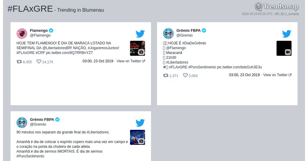 TrendsBlumenau's tweet photo. #flaxgre é tendência em #Blumenau

https://t.co/uddIASqvJT https://t.co/gHYNvkgbnk