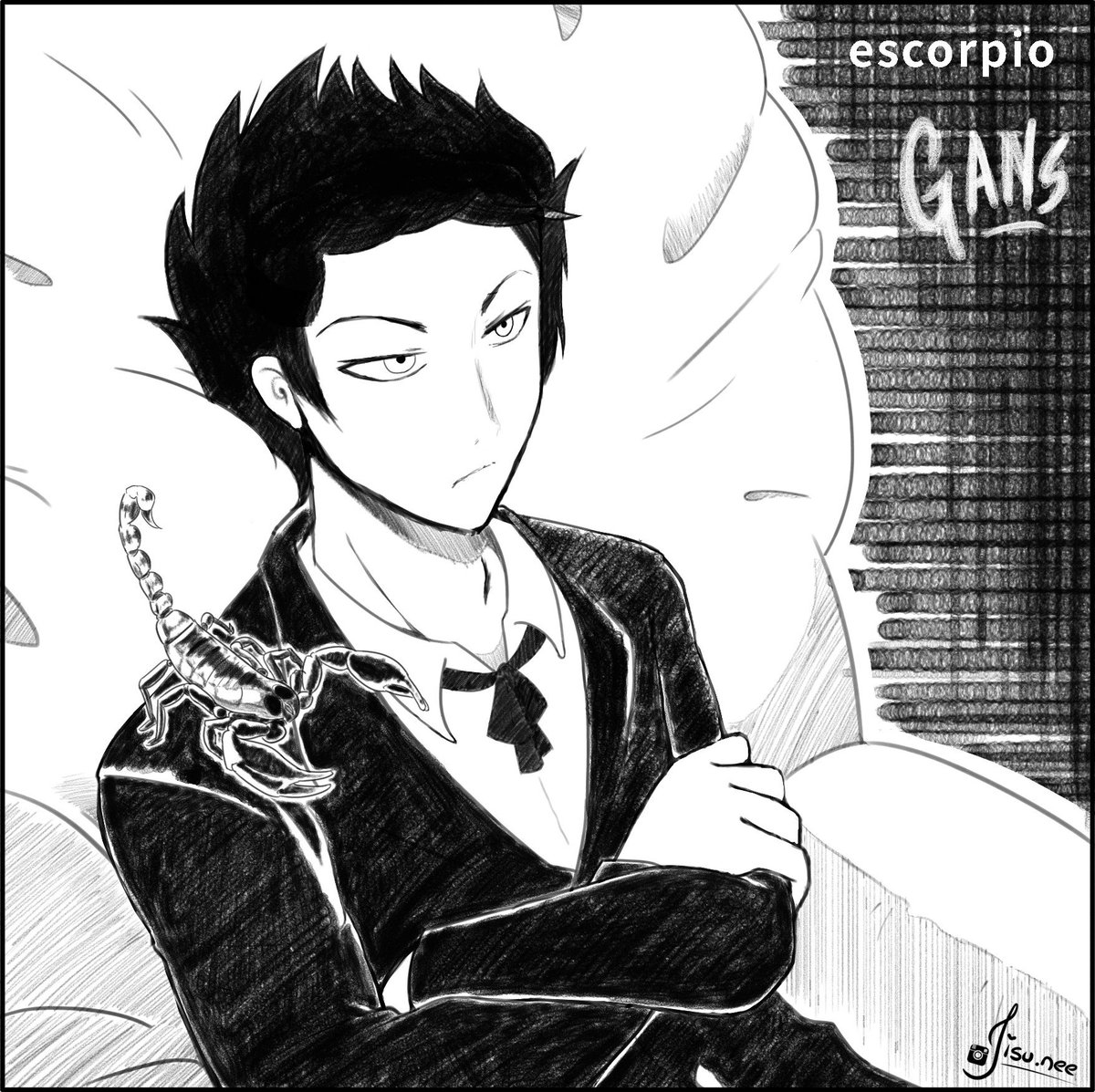 Jisu_Nee's tweet photo. #inktober #days22 el #signo de hoy es #escorpio
mi #oc se llama Ganz y esta pensado como el #villano del prox. #comic
.
.
.
.
#draw #digital #boy #chico #anime #malo #serio https://t.co/AhZ7KrTQm1