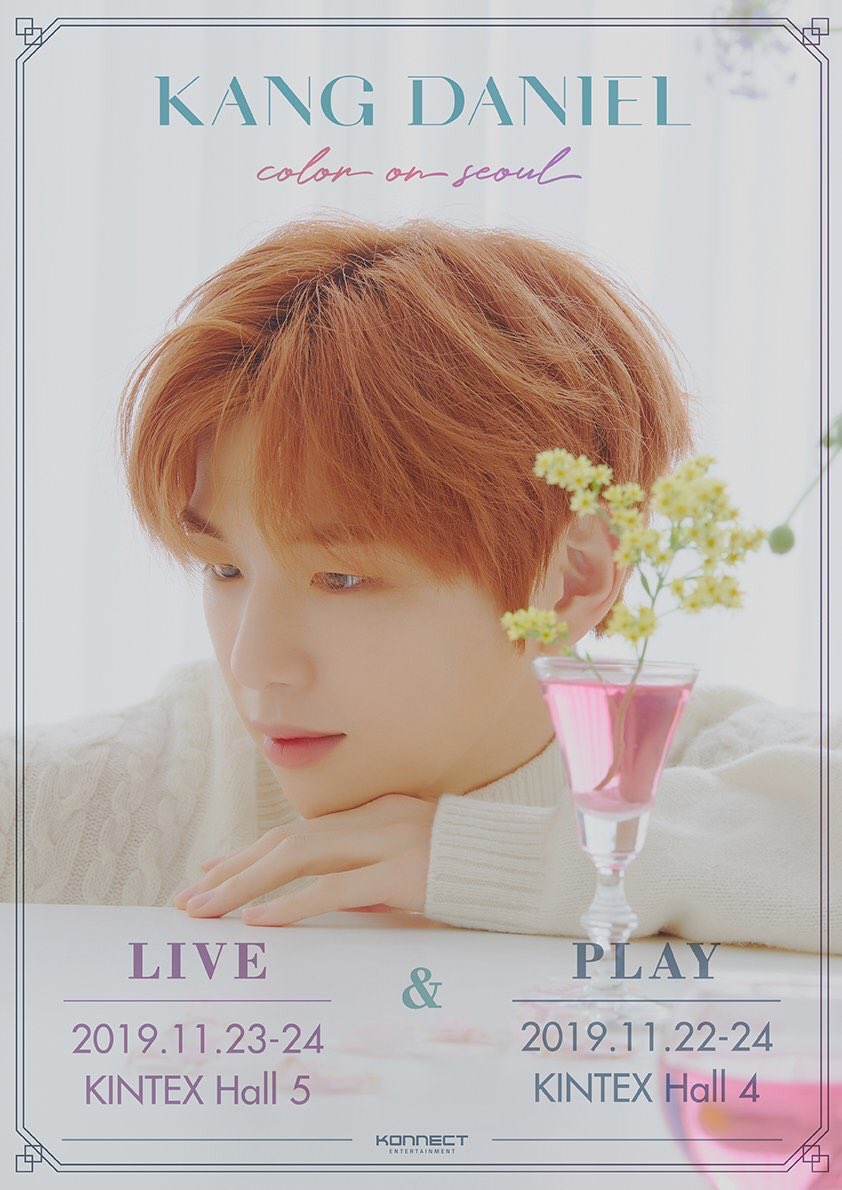 KDANIEL_SUPPORT's tweet photo. Kang Daniel 'Color on Seoul' Exhibition

✅ General Sales: 191030, 20.00 KST
(No presale for exhibition)

@danielk_konnect
#강다니엘 #KangDaniel
https://t.co/9KfWJwCMOV https://t.co/nLqxHnymiM