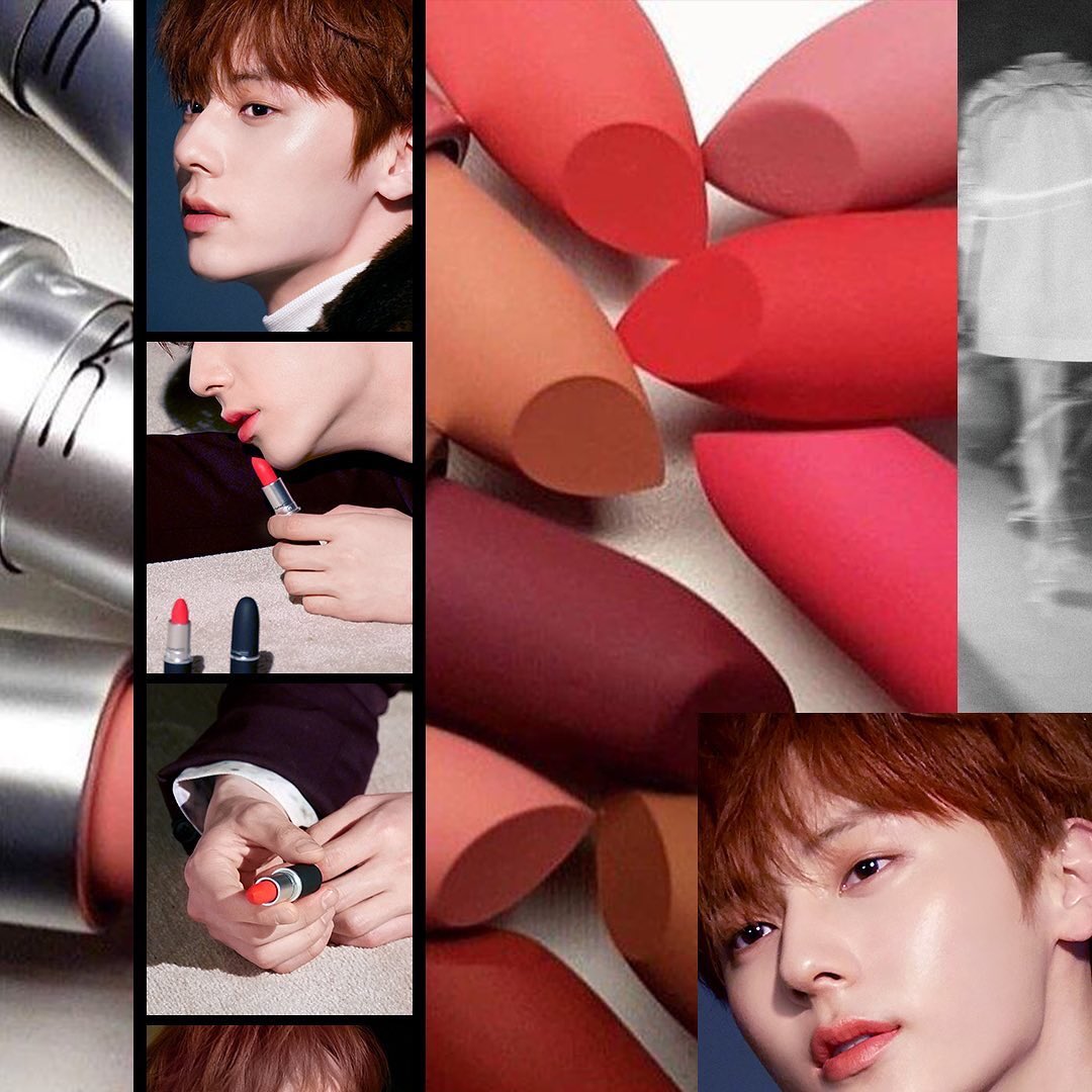 HMHMY_twt's tweet photo. [PICS] 191023, maccosmeticskorea's instagram update with Minhyun 😍 #민현 #뉴이스트

Powder Kiss x Minhyun
#파우더키스 의 매력에 빠진 #민현 의 모습을 확인해 보세요

#MACPowderKiss #Powderkiss #맥파우더키스 #파우더키스 #가을립스틱 #황민현립스틱 #황민현

📌https://t.co/Qb7FJxbUxm https://t.co/VySD79tlSx