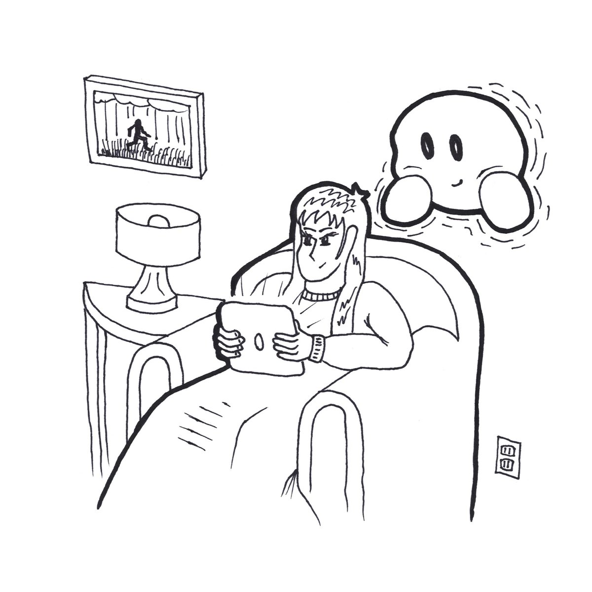 Wizzr's tweet photo. Movie Night! What we watching? #catalystex #art #inktoberday22 #ghost #movienight https://t.co/Y07bMb7cks