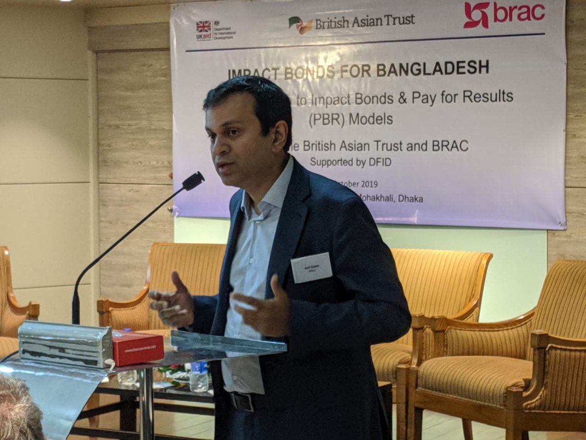 BRACworld's tweet photo. “How do we find new financing mechanisms?”
As a problem-solving organisation, BRAC is constantly trying to find development solutions. It is going to be an important day for us all as we start this journey.
#SocFinBD #ImpactBonds @britishasiantst @asifsaleh
@R_Hawkes @DFID_UK https://t.co/L50VCATtGt