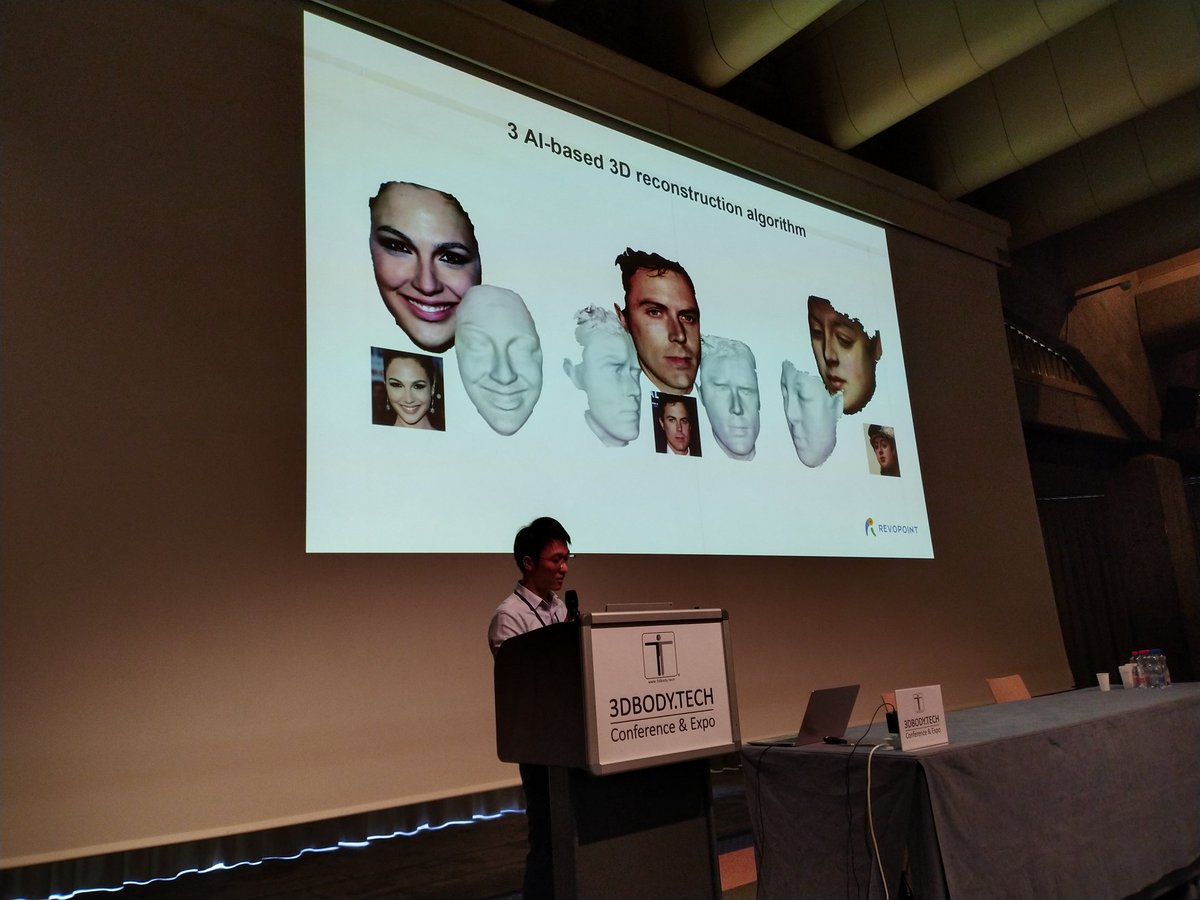 Revopoint3d's tweet photo. Tao Yang, R&D director of Revopoint speaking at the open session of #3DBodyTech https://t.co/CTmc04DS9S