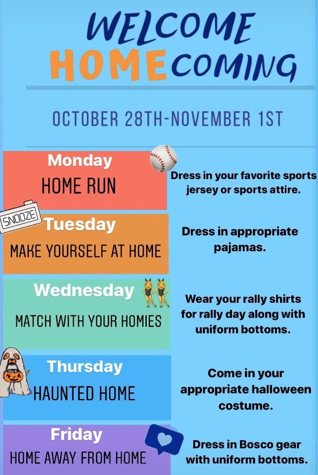 SJHS_ASB's tweet photo. It’s HOMEcoming SZN, Jesters! Here are the themes for homecoming week starting next Monday! https://t.co/mMOm3YyDln