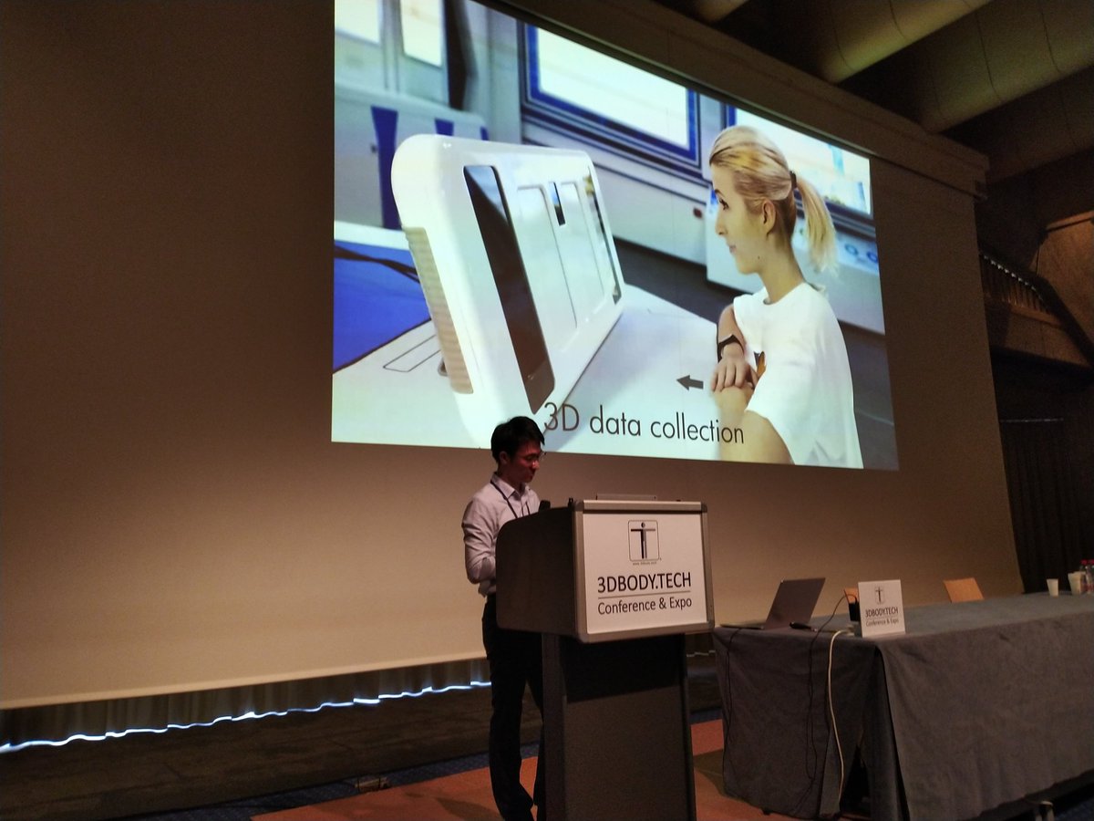 Revopoint3d's tweet photo. Tao Yang, R&D director of Revopoint speaking at the open session of #3DBodyTech https://t.co/CTmc04DS9S