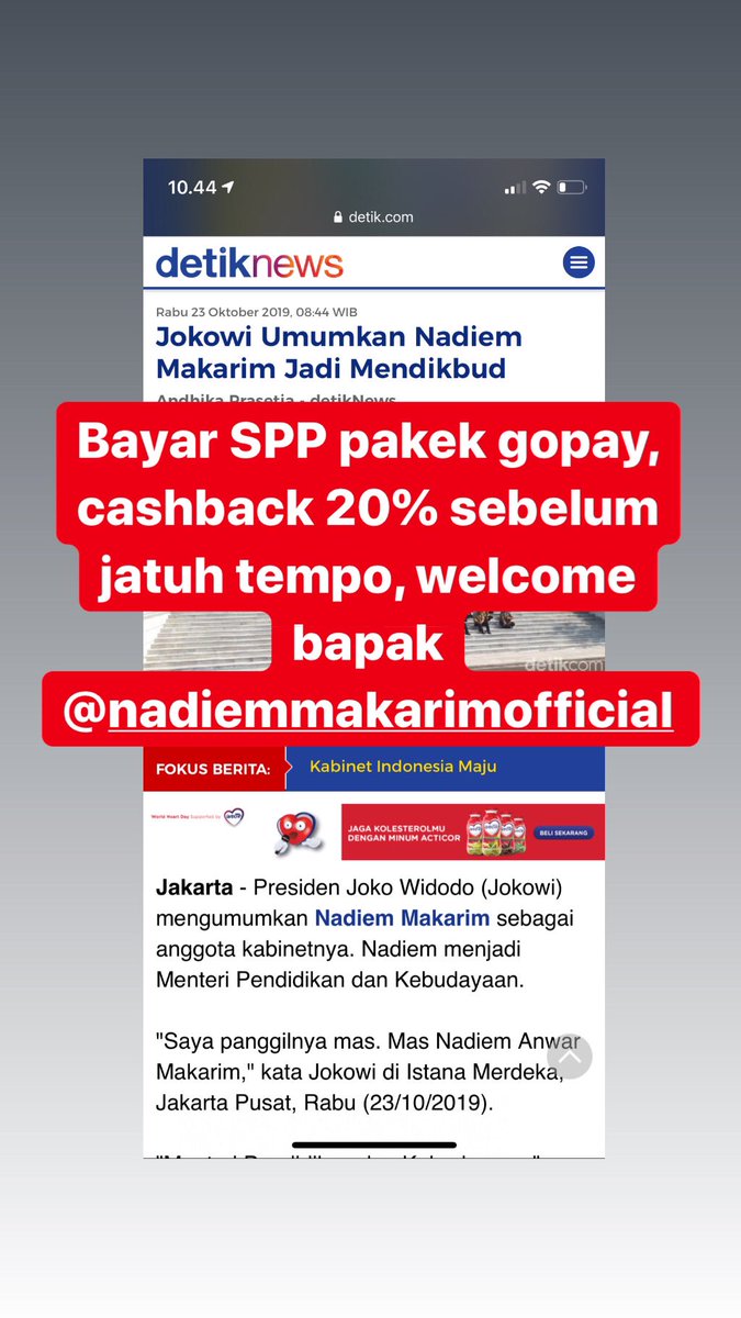 Bayar spp pakek gopay gak pak? <a href="/jokowi/">Joko Widodo</a>