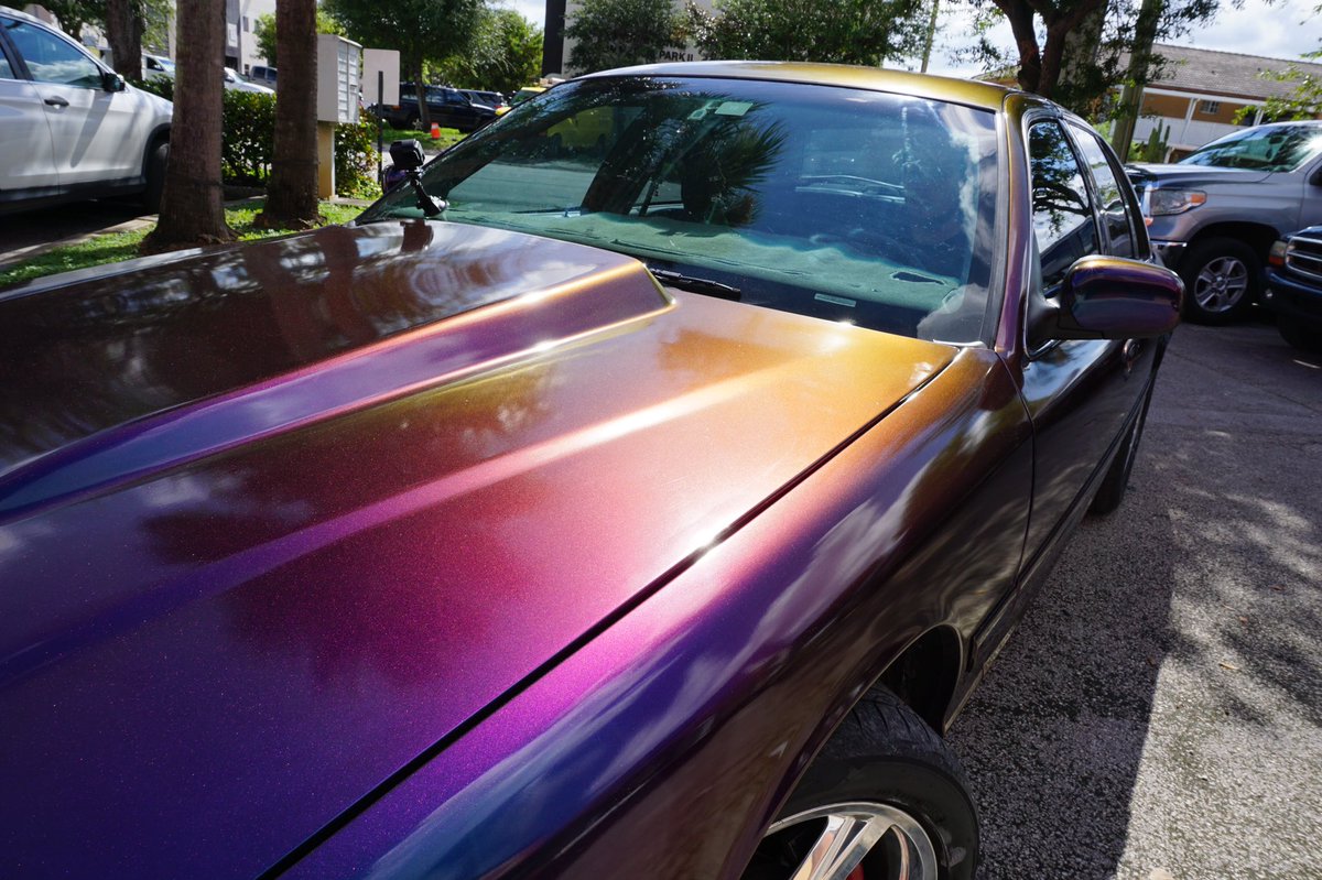 PrintersCove's tweet photo. Fear the PURPLE PEOPLE EATER!
2003 Mercury Marauder
3M Flip Deep Space 🚀 🔥
#3m #3m1080 #wraps #carwraps #mattewraps #glosswrap #vinyl https://t.co/q3nthUG7Fr