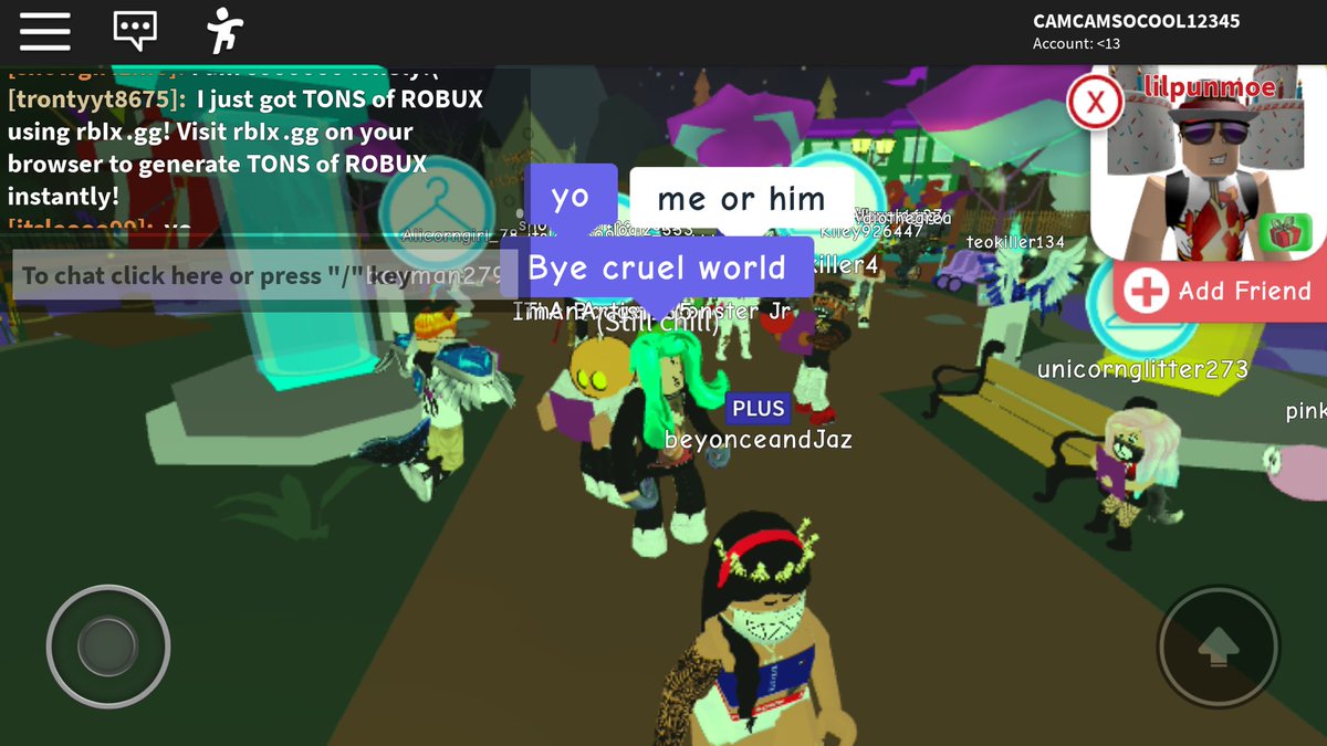 Cameren Watson Camerenwatson Twitter - rblxgg robux roblox free play sign up