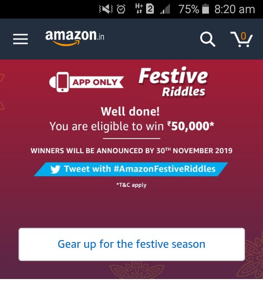 NooraniParween's tweet photo. #AmazonFestiveRiddles https://t.co/1ca8nSbfgE