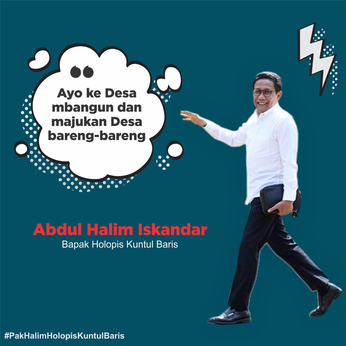 HM_Miyadi's tweet photo. Aku anak desa..., Ayo ke desa mbangun dan majukan Desa bareng bareng... @halimiskandarnu #PakHalimHolopisKuntulBaris https://t.co/QXOXNwMAT7