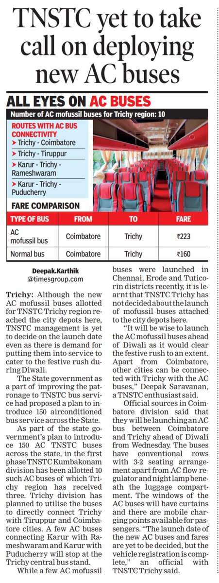 #ACbuses #TNSTC #Deepavali @timesofindia