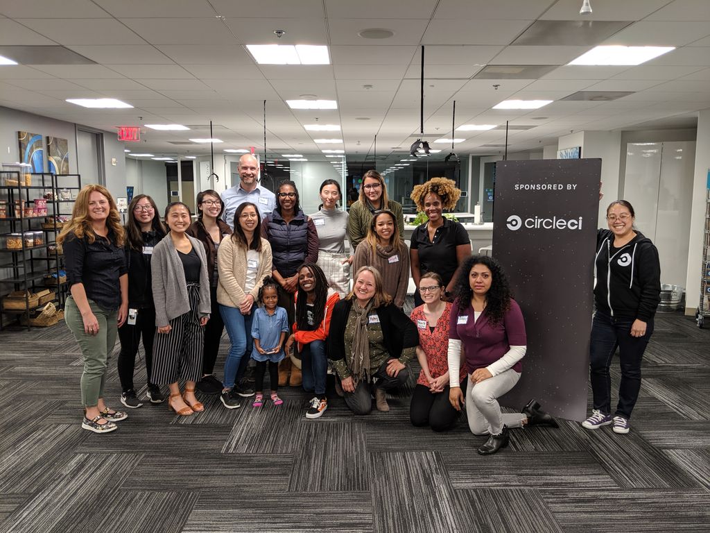 TechtonicaOrg's tweet photo. Thanks to @CircleCI for always being willing to host us—tonight at their office, we kicked off our first workshop for applicants of our next cohort! #BridgeTheTechGap https://t.co/tjyDJvje5p