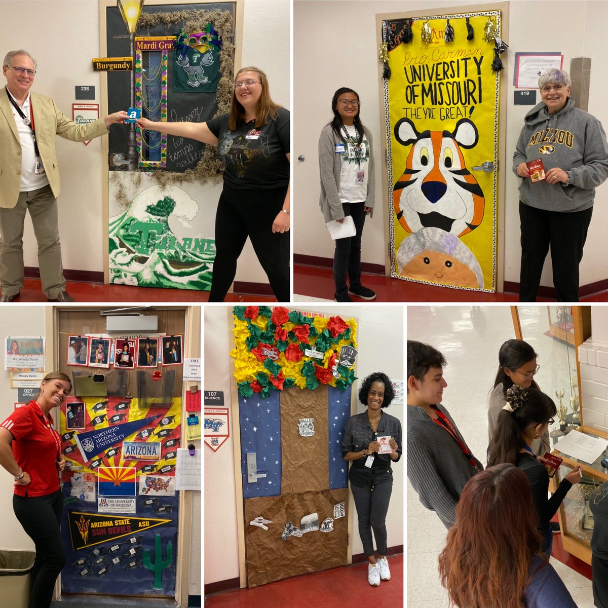 Greetings! These are the winners for the door decorating contest. Thanks to all who participated.