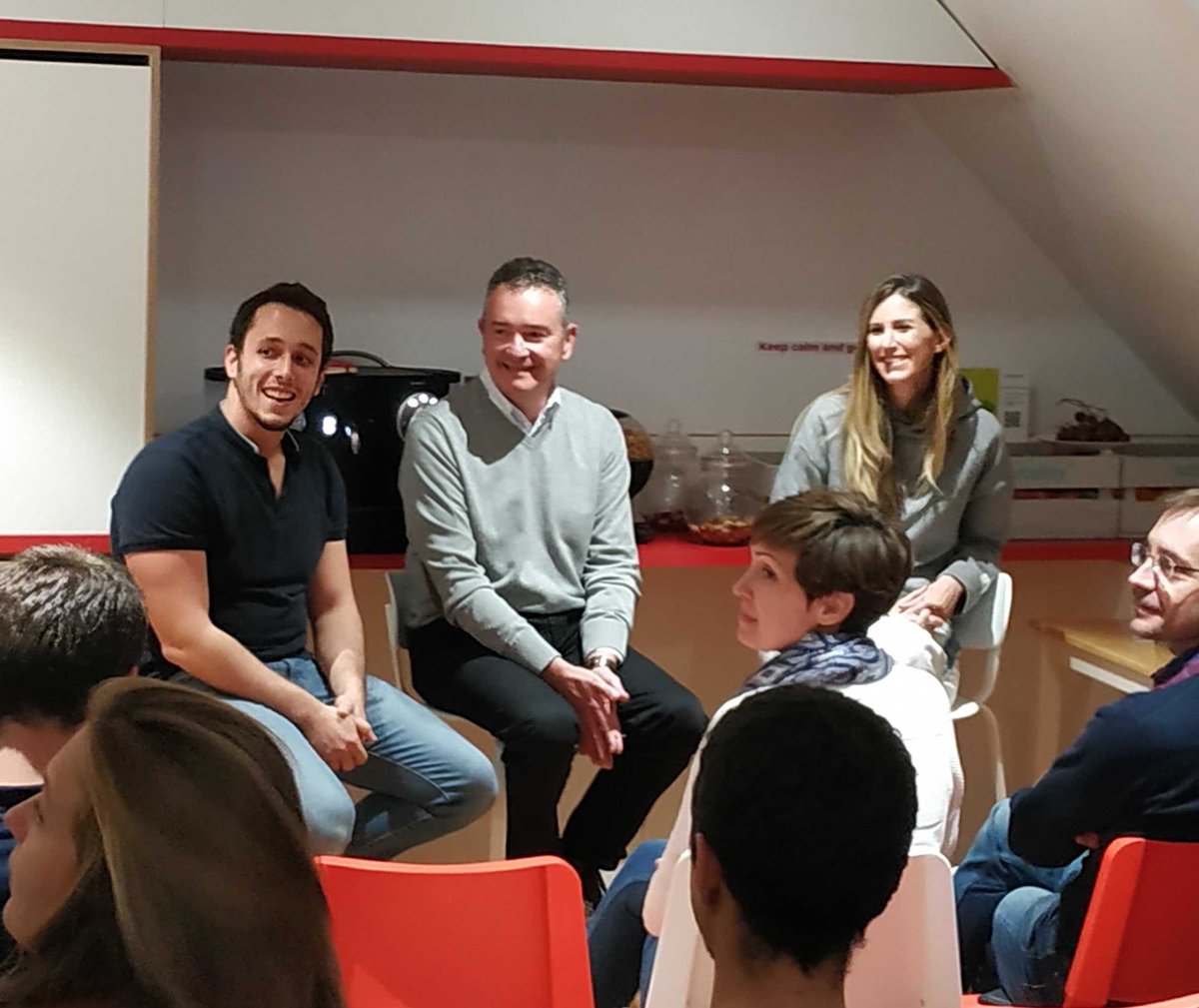 Nextail_co's tweet photo. A huge thanks to Ainhoa Arnedo and Guillermo Cano Saldaña for coming to the #Nextail house to talk to the team about their experience in #retail operations! It's always a pleasure to hear #insights from professionals who enrich our understanding of industry needs! https://t.co/oLiu8T14S0