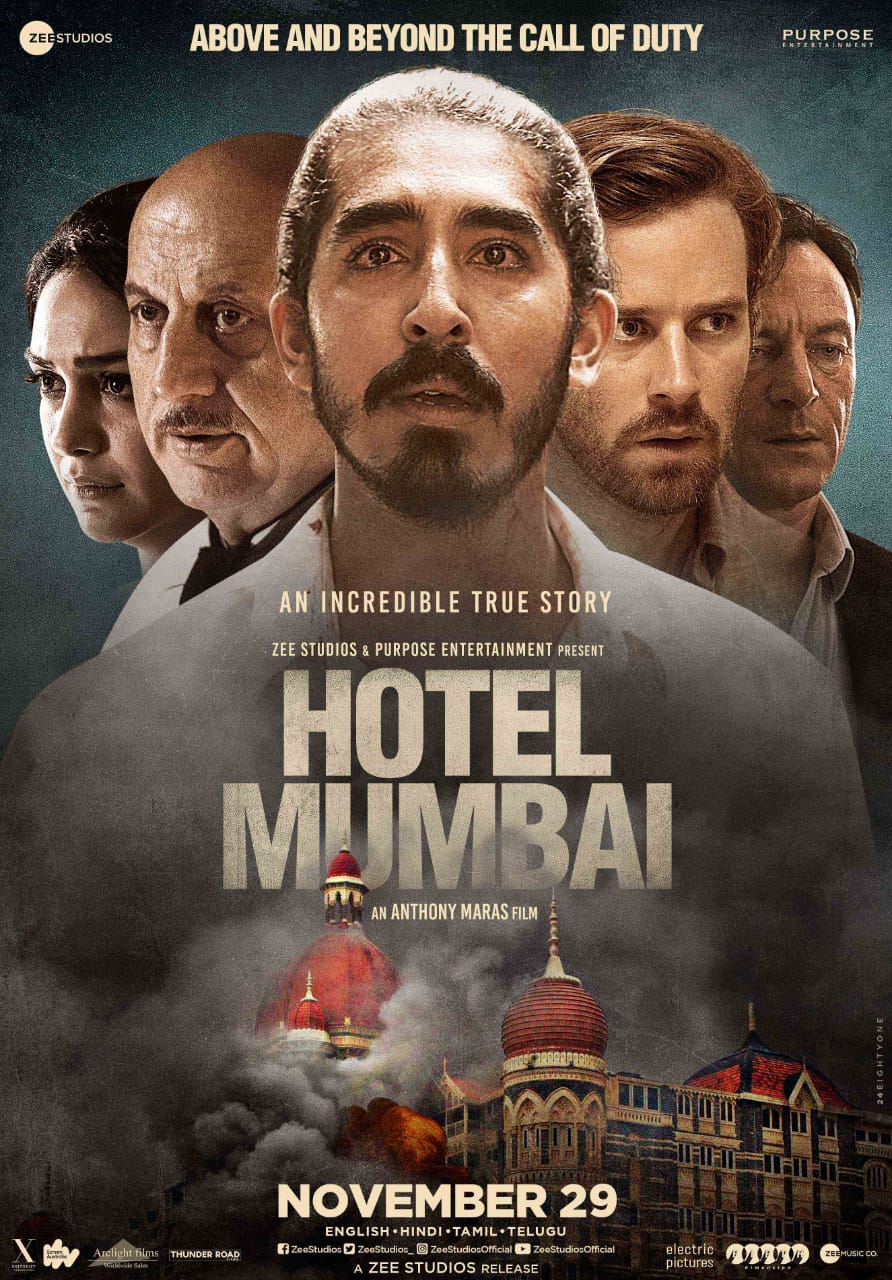 taran adarsh on Twitter: &quot;Dev Patel and Anupam Kher... #HotelMumbai to  release on 29 Nov 2019 in #India... In #English, #Hindi, #Tamil and  #Telugu.… https://t.co/J2rpKlrMeN&quot;
