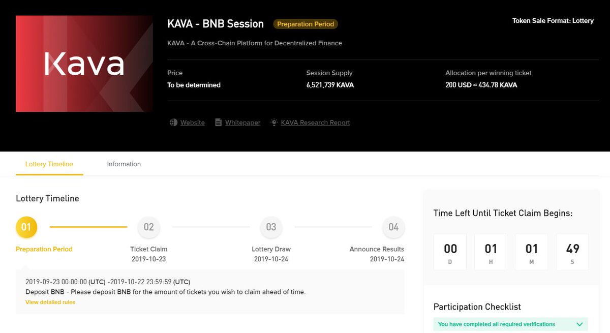 ICODrops's tweet photo. The Ticket Claim period for @kava_labs lottery on @binance Launchpad starts in an hour.

https://t.co/RdT1ngV5rz
https://t.co/lfc1iSYXug
💧 https://t.co/URoYvgwhwA https://t.co/qdXfi8FdgJ