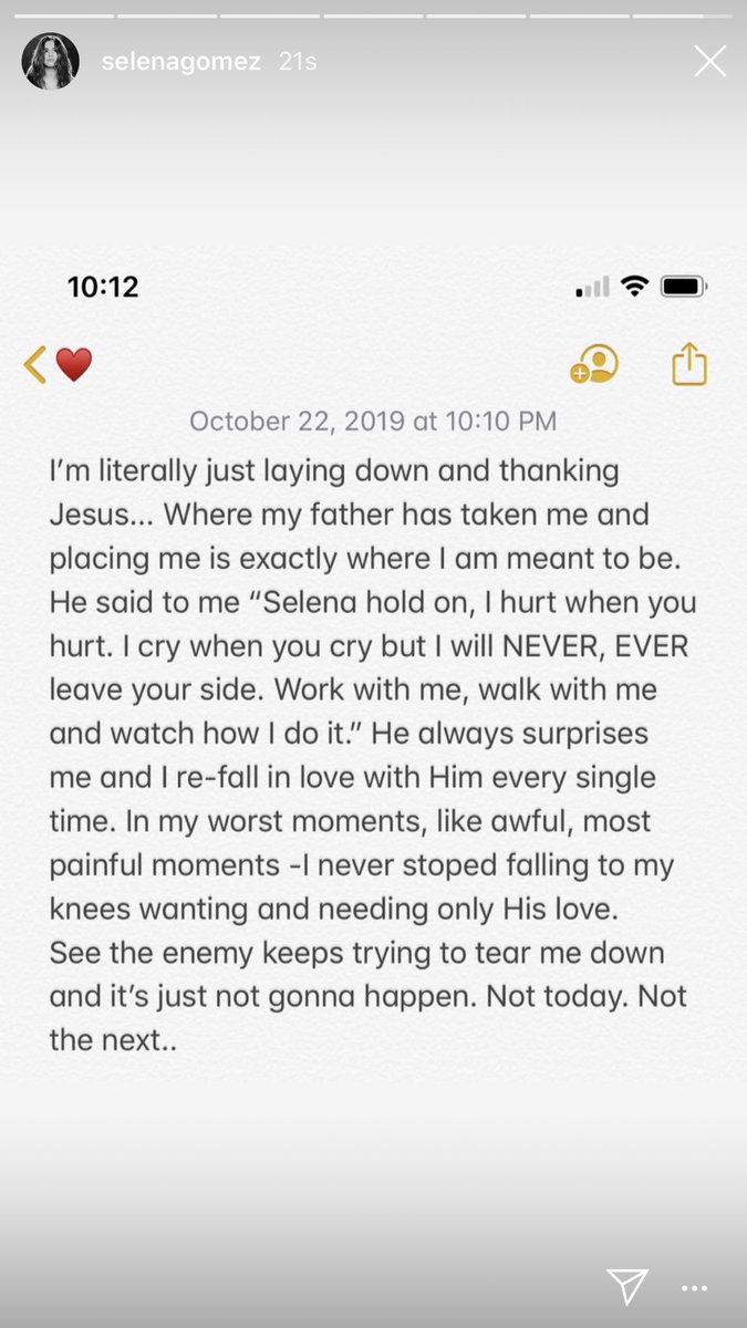 Ceci20GS's tweet photo. SELENA POLITELY SAYING IM NOT GOING TO ALLOW YOU TO TEAR ME DOWN TODAY OR EVER AGAIN. A QUEEN. https://t.co/Yio0aESWZ2