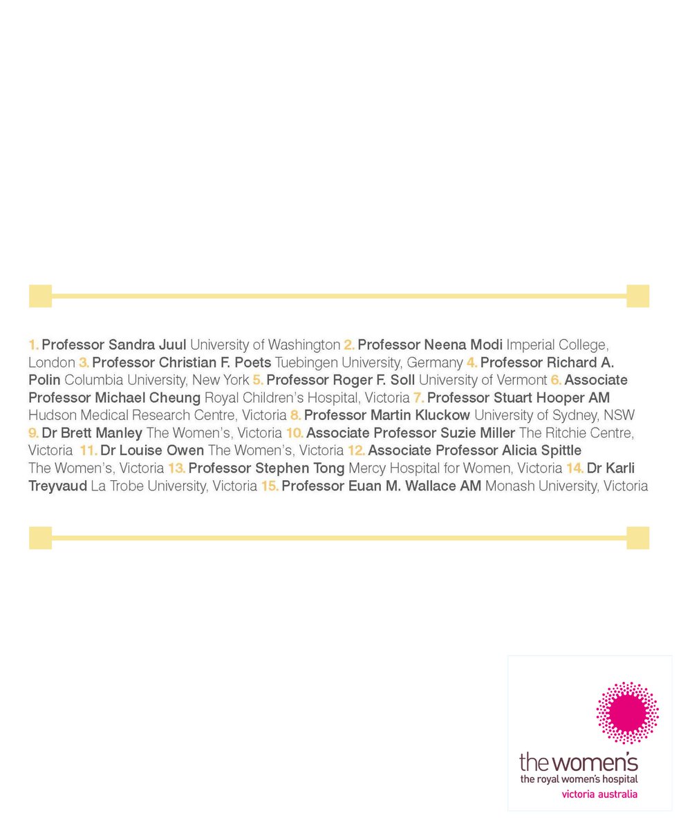 thewomens's tweet photo. 22 days until 2019's #CoolTopics here at the Women's! 

And what a line up 👀

There is still time to register: https://t.co/oobtoYzk86

#Neonatology #ResearchatTheWomens https://t.co/fMbQFxRsN3