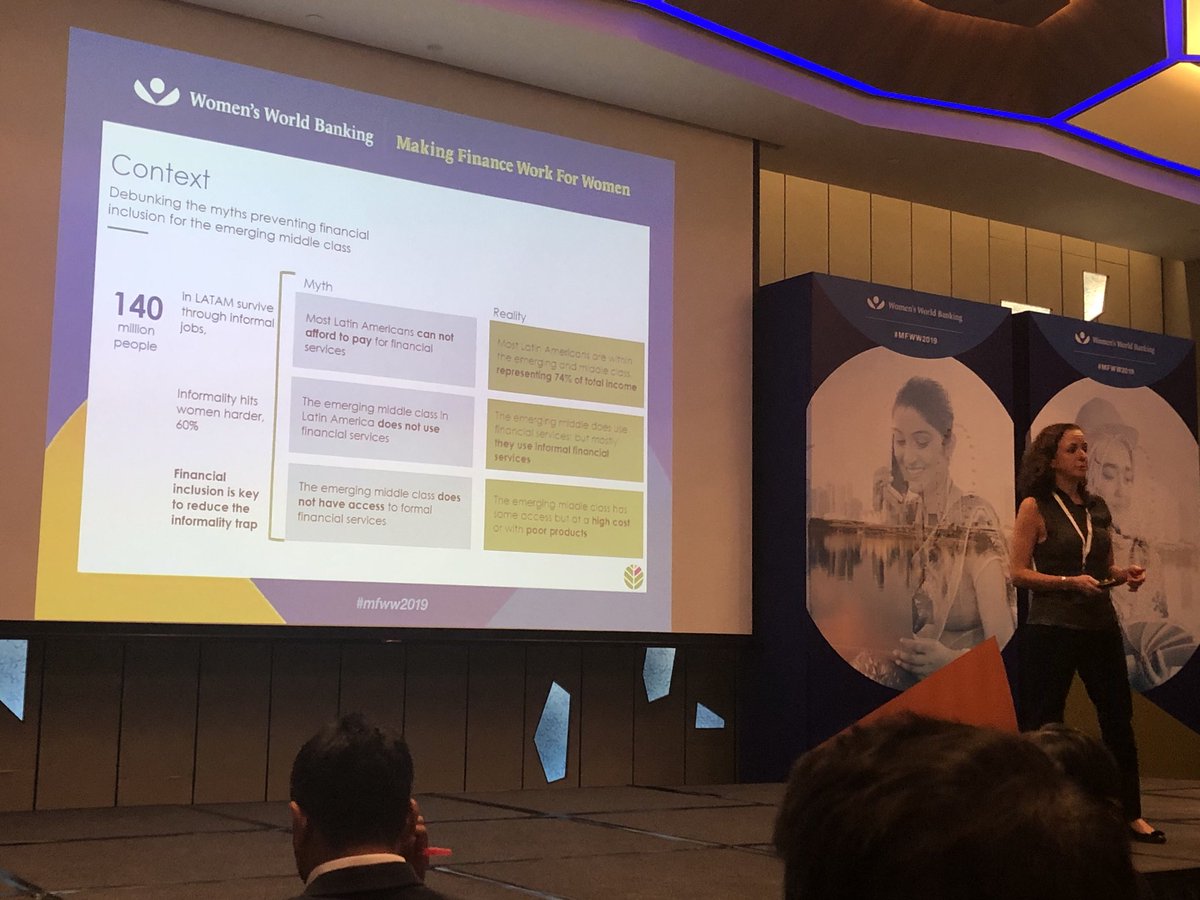 faqingwa's tweet photo. Ana from #Aflore is on stage with a community based Banking system #FinTechChallenge #MFWW2019 ⁦@womensworldbnkg⁩ https://t.co/UZpG4qZ3az