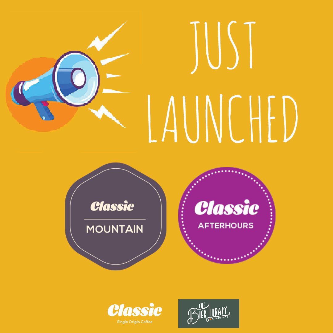 ClassicCoffees's tweet image. Classic Coffee now served at the Bier Library with our best craft range, Classic Mountain and premium range, Classic Afterhours. Get caffeinated!
#coffee #bierlibrary #nowserving #specialitycoffee #coffeforlife #blackcoffee #purecoffee